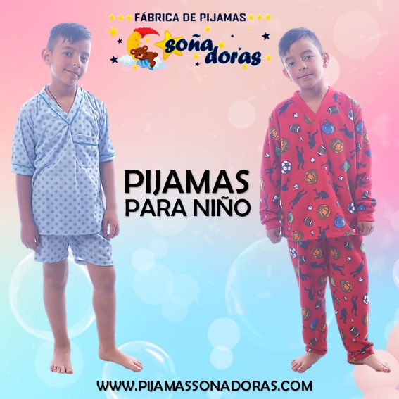 Pijamas para niño - frío y caliente - Pijamas Soñadoras